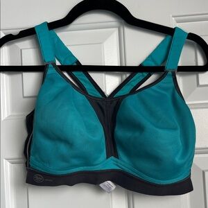 Anita 36F Teal and Grey Sports Bra without underwire